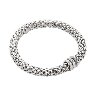 Armschmuck, Weißgold, FOPE Love Nest Flex'it Armband