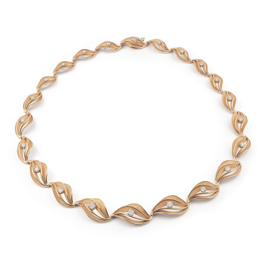 Halsschmuck, Roségold, Cammilli Velaa Star Collier