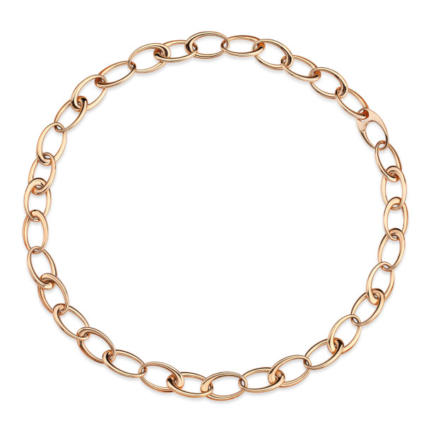         Roségold, Halsschmuck, Emil Kraus Ellipse E121 Kette