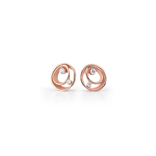         Roségold, Ohrringe, Cammilli Dune Ohrringe