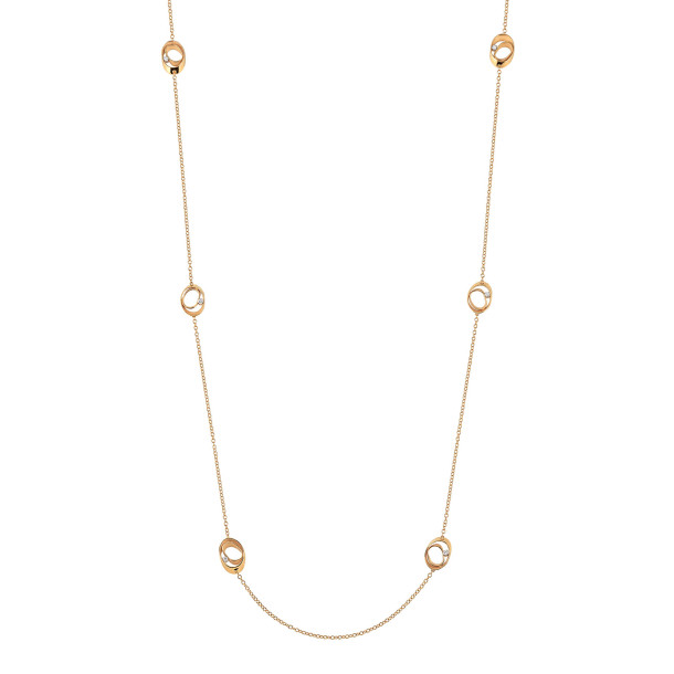         Gelbgold, Halsschmuck, Cammilli Dune Lange Kette