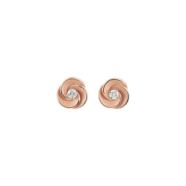         Roségold, Ohrringe, Cammilli Desert Rose Ohrstecker