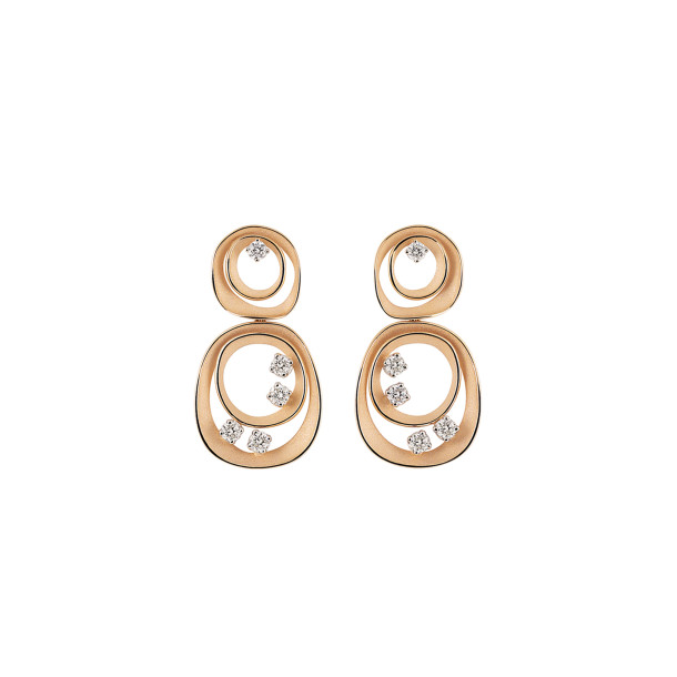         Roségold, Ohrringe, Cammilli Dune Loops Ohrringe