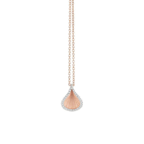        Roségold, Halsschmuck, Cammilli Goccia Anhänger mit Halskette