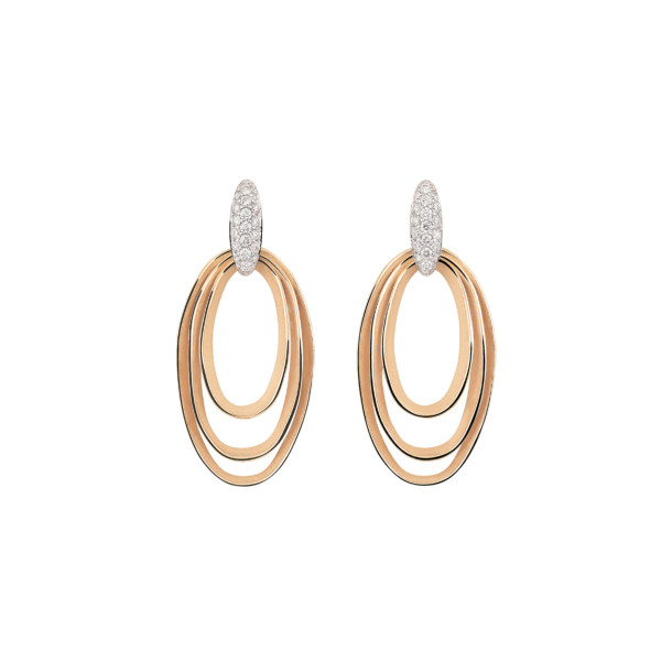         Roségold, Ohrringe, Cammilli Dune Chic Pavé Ohrringe