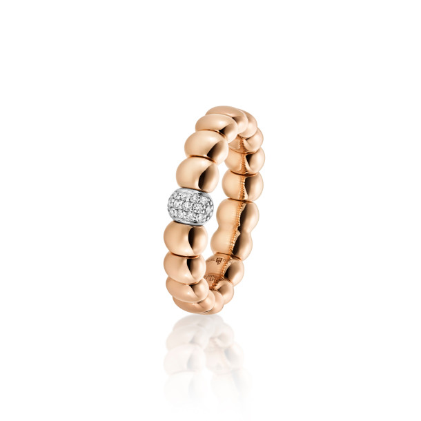         Rotgold, Ringe, Frank Trautz Damenring Amia-Stretch