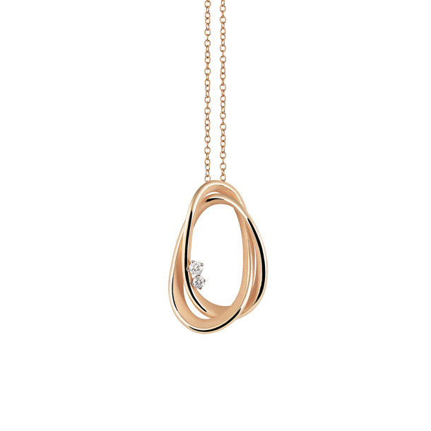         Roségold, Halsschmuck, Cammilli Firenze Icon Anhänger mit Halskette