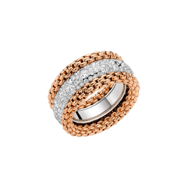         Roségold &amp; Weißgold, Ringe, FOPE Bubble Ring
