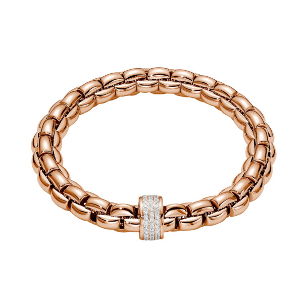         Roségold, Armschmuck, FOPE Eka Flex'it Armband mit Diamantpavé