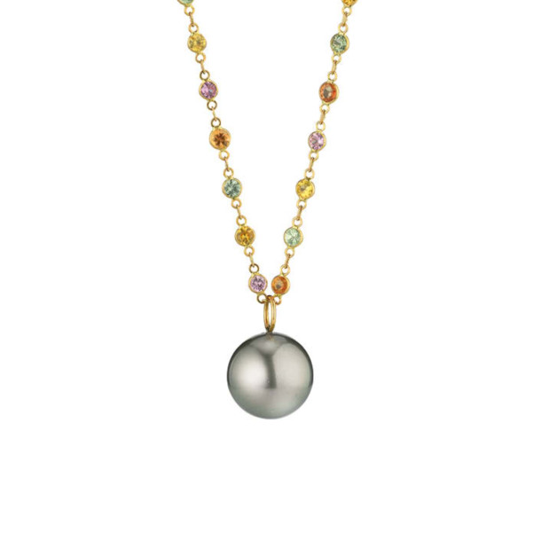         Gelbgold, Halsschmuck, Gellner Modern Classics Collier mit Einhänger