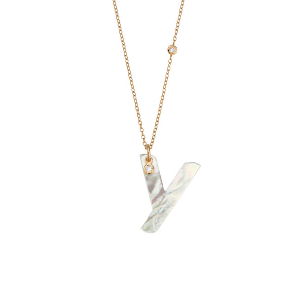         Roségold, Halsschmuck, Gellner Love Letters Collier