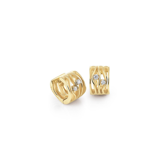         Gelbgold, Ohrringe, Cammilli Dune Creolen