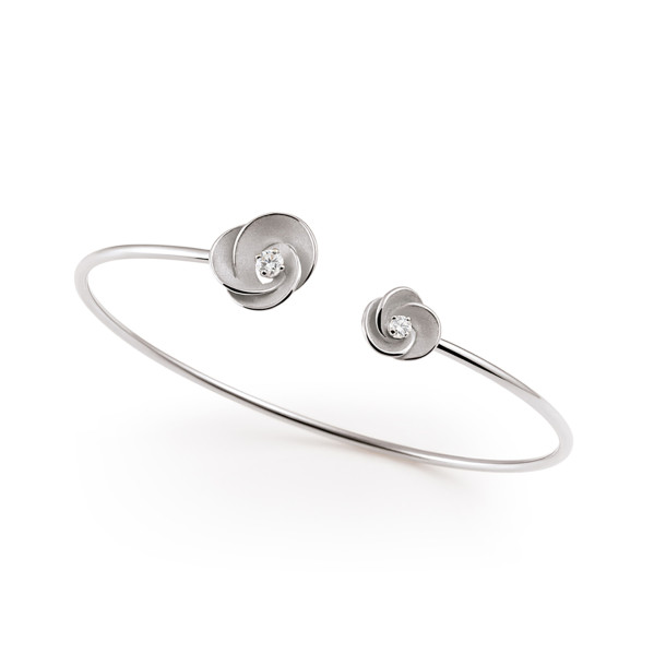         Weißgold, Armschmuck, Cammilli Desert Rose Armreif
