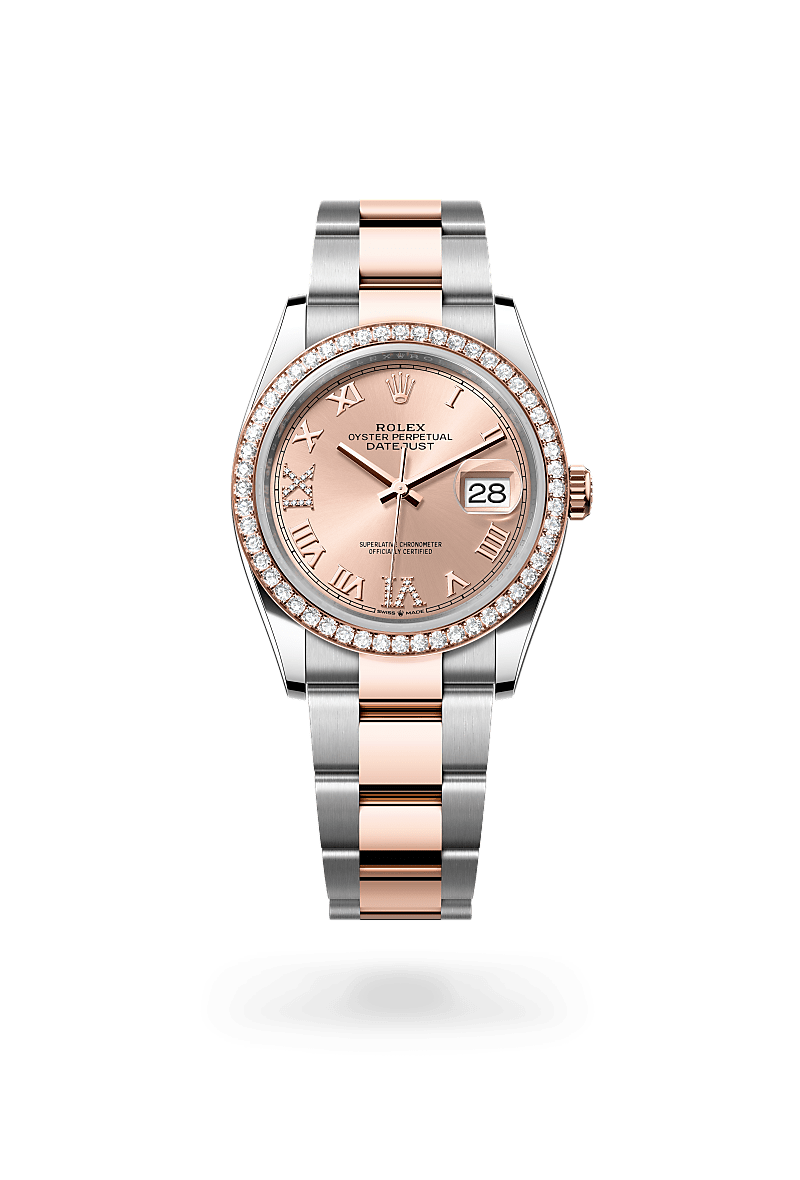 Rolex Datejust 36 M126281RBR-0016 Herrenuhr - Oyster, 36 mm, Edelstahl Oystersteel und Everose-Gold mit Diamanten
