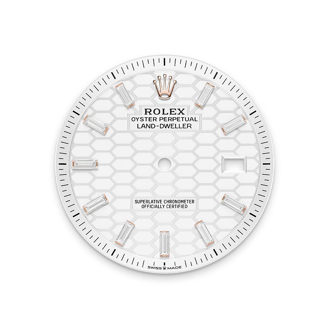 Tiefweißes Zifferblatt